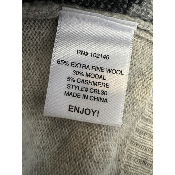 NWT Michael Stars Leopard Print Wool Cashmere Blend Sweater Women's Size XS / S - Picture 10 of 11